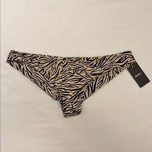 RVCA Zebra Print Bikini Bottom